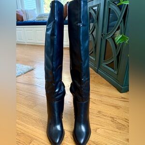 Black Knee High Boots Womens Size 7.5